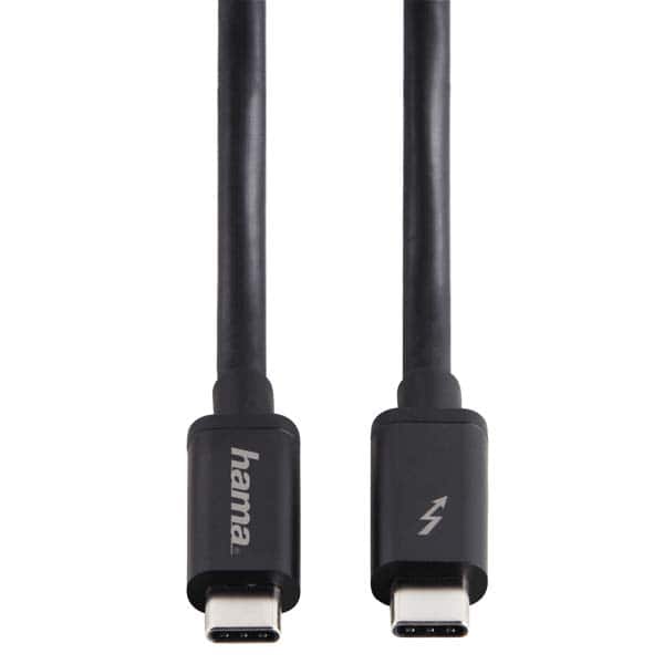 Cablu Thunderbolt 3 - USB-C HAMA 135709, 1m, negru