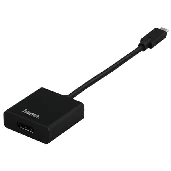 Adaptor USB-C - DisplayPort HAMA 135725, negru