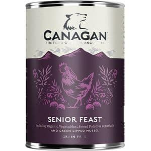 Hrana umeda pentru caini CANAGAN Grain Free, Senior, Pui, 6 x 400 g