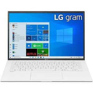Laptop LG Gram 14Z90P, Intel Core i5-1135G7 pana la 4.2GHz, 14" WUXGA, 8GB, SSD 256GB, Intel Iris Xe Graphics, Windows 10 Home, alb