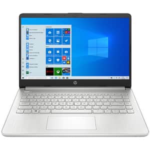 Laptop HP 14s-fq0001nq, AMD Ryzen 5 4500U pana la 4.0GHz, 14" Full HD, 8GB, SSD 512GB, AMD Radeon Graphics, Windows 10 Home, argintiu