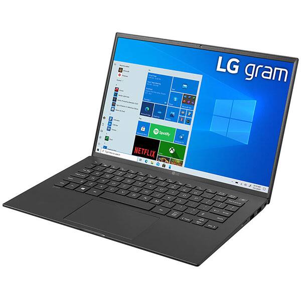 Laptop LG Gram 14Z90P, Intel Core i5-1135G7 pana la 4.2GHz, 14" WUXGA, 8GB, SSD 256GB, Intel Iris Xe Graphics, Windows 10 Home, negru