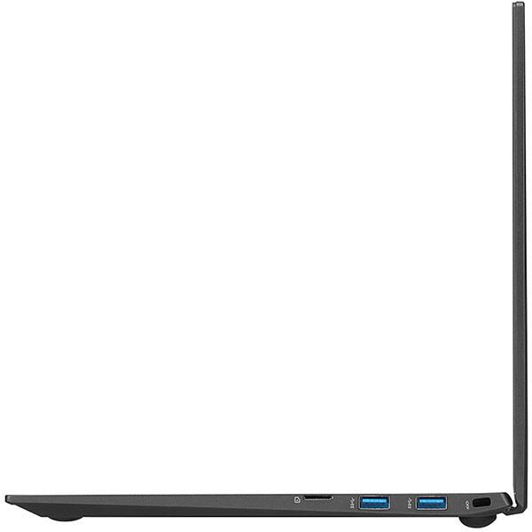 Laptop LG Gram 14Z90P, Intel Core i5-1135G7 pana la 4.2GHz, 14" WUXGA, 8GB, SSD 256GB, Intel Iris Xe Graphics, Windows 10 Home, negru