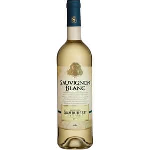 Vin alb sec Domeniile Samburesti Sauvignon Blanc 2021, 0.75L, bax 6 sticle