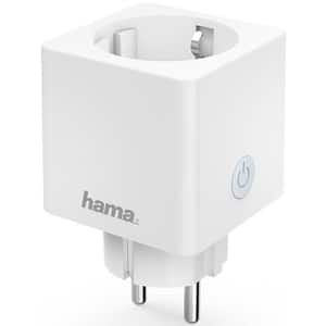 Priza smart mini HAMA 176575, WI-Fi, 3680W, alb