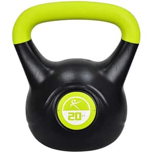 Gantera Kettlebell DHS 529FVINKETT20, 20kg, negru-verde