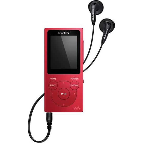 MP3 Player SONY NWE394LR, 8GB, rosu