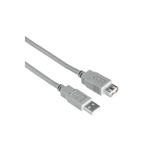 Cablu extensie USB 2.0 HAMA 30618, 3m, gri