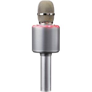 Microfon karaoke LENCO BMC-085SI, Bluetooth, USB, argintiu