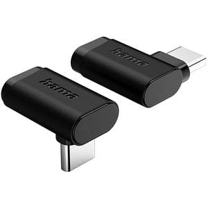 Set 2 adaptoare USB-C la 90 grade HAMA 200359, negru