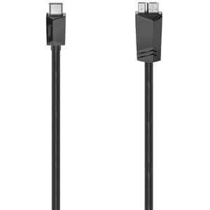 Cablu USB-C - micro USB 3.2 Gen 1 HAMA 200654, 0.25m, negru