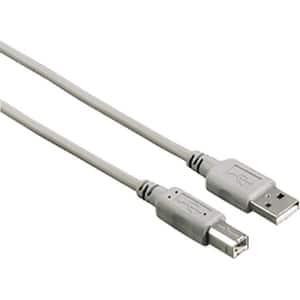 Cablu USB 2.0 - USB B HAMA 200901, 3 m, gri