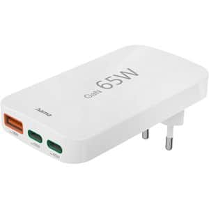 Incarcator retea HAMA 201976, 65W, 2x USB-C, 1x USB-A, alb