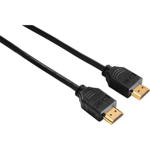 Cablu HDMI Ethernet HAMA 205003, 3m, Full HD, placat aur, negru