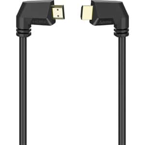 Cablu HDMI Ethernet HAMA 205022, 1.5m, 4K, placat aur, negru