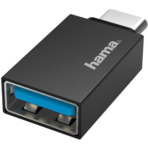 Adaptor USB OTG USB-C - USB A 3.2 Gen 1 HAMA 200311, negru