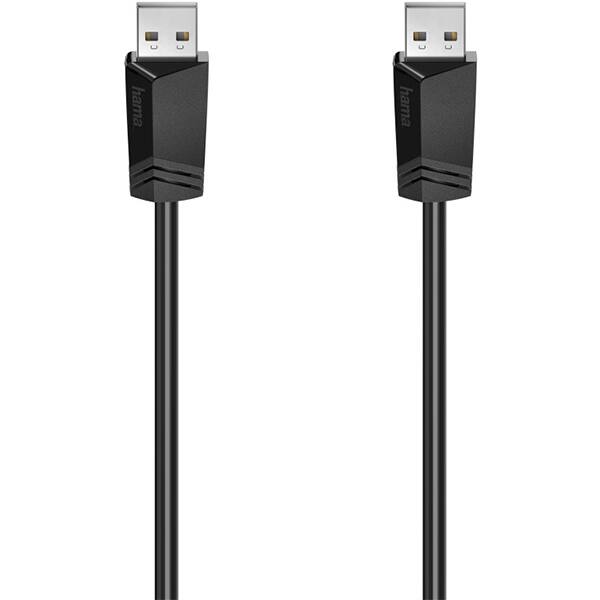 Cablu USB A - USB A HAMA 200601, 1.5m, negru