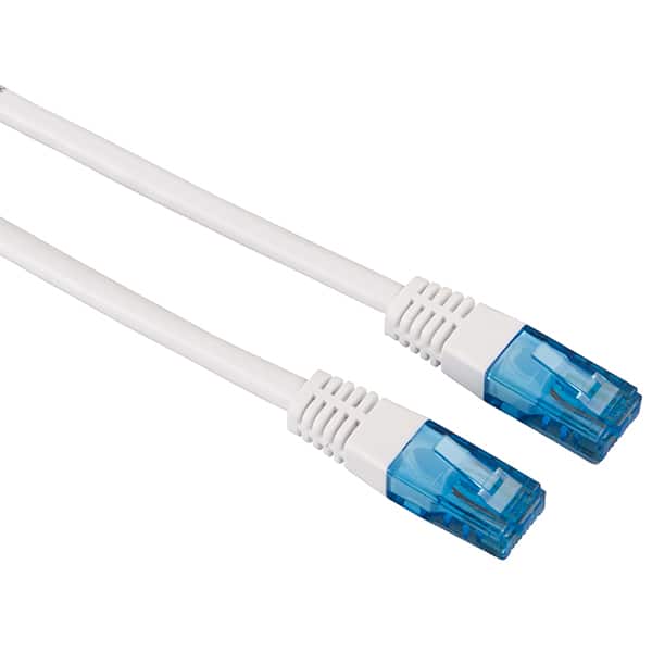 Cablu de retea UTP Cat6 HAMA 20093, 30m, alb