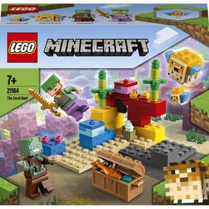 LEGO Minecraft: Reciful de corali 21164, 7 ani+, 92 piese