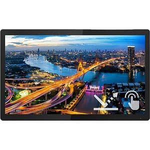 Monitor LED IPS PHILIPS 222B1TFL, 21.5" Full HD Touch, 60 Hz, negru