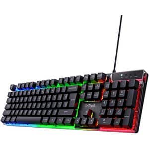 Tastatura Gaming TRUST GXT 835 Azor, USB, Layout US, negru