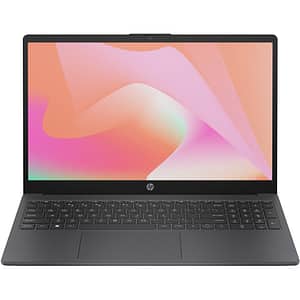 Laptop HP 15-fc0030nq, AMD Ryzen 7 5825U pana la 4.5GHz, 15.6" Full HD, 16GB, SSD 512GB, AMD Radeon Graphics, FreeDos, Gri inchis