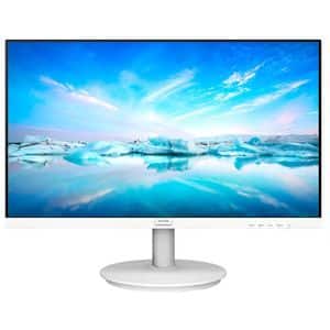 Monitor LED IPS PHILIPS 241V8AW, 23.8", Full HD, 75Hz, Adaptive sync, alb