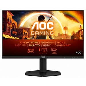 Monitor Gaming LED Fast IPS AOC 24G42E, 23.8", Full HD, 180Hz, G-SYNC Compatible, negru