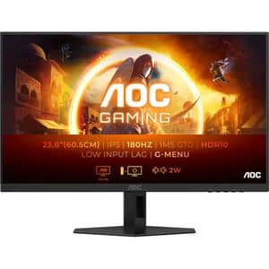 Monitor Gaming LED Fast IPS AOC 24G4XE, 23.8", Full HD, 180Hz, HDR10, Boxe, negru