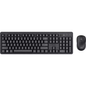 Kit tastatura si mouse Wireless TRUST Ody II 25018, USB, negru