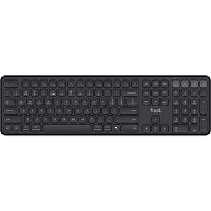 Tastatura wireless TRUST Vaiya 25511, USB, Bluetooth, negru