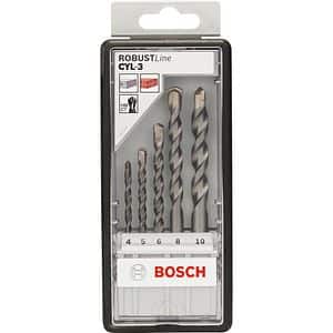 Burghiu BOSCH ROBUST, zidarie, CYL-3, 4-10 mm, 5buc