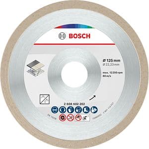 Disc diamantat BOSCH, ceramic, 125 x 22.2 x 1.6