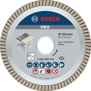 Disc diamantat BOSCH PRO, ceramic, 125 x 22, 23 mm