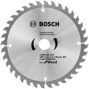 Panza circular BOSCH, wood, 160 x 20/16 x 2.2mm, 36T