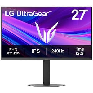 Monitor Gaming LED IPS LG UltraGear 27G440A-B, 27" Full HD, 240Hz, G-SYNC, FreeSync, HDR 10, pivot, negru