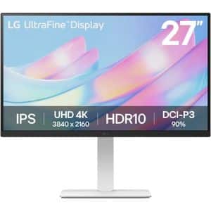 Monitor LED IPS LG UltraFine 27US550-W, 27", 4K UHD, 60Hz, HDR10, alb