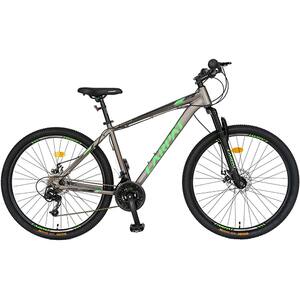 Bicicleta MTB CARPAT C2999A, 29", aluminiu, gri-negru-verde