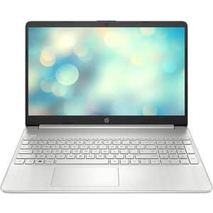 Laptop HP 15s-eq2027nq, AMD Ryzen 3 5300U pana la 3.8GHz, 15.6" Full HD, 8GB, SSD 512GB, AMD Radeon Graphics, Free Dos, argintiu