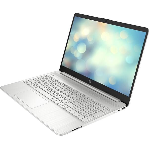Laptop HP 15s-eq2007nq, AMD Ryzen 7 5700U pana la 4.3GHz, 15.6" Full HD, 16GB, SSD 512GB, AMD Radeon Graphics, Free DOS, argintiu