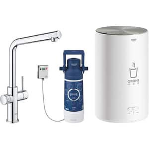 Baterie bucatarie cu boiler si filtru GROHE Red Duo 30327001, crom, argintiu