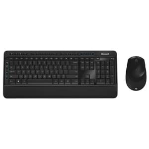 Kit tastatura si mouse Wireless MICROSOFT Comfort Desktop 3050, USB, Layout US, negru