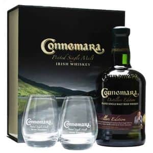 Set Whisky Connemara, 0.7L + 2 pahare