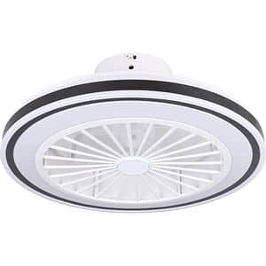 Plafoniera LED cu ventilator EGLO Bilinga, 3 x 8.5W, 3300 lm, IP20, alb-negru