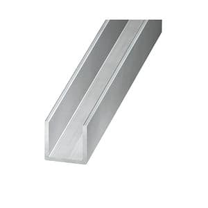 Profil U brut, aluminiu, 10 x 13 x 1.5mm, 1m