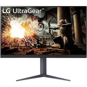 Monitor Gaming LED IPS LG UltraGear 32GS75Q-B, 31.5", QHD, 180Hz, AMD FreeSync, NVIDIA G-SYNC Compatibil, negru