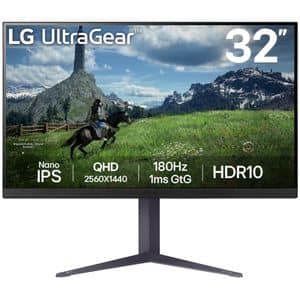 Monitor Gaming LED Nano IPS LG UltraGear 32GS85Q-B, 31.5", QHD, 180Hz, AMD FreeSync, NVIDIA G-SYNC Compatibil, negru