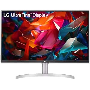 Monitor LED IPS LG UltraFine 32UN650K-W, 31.5", 4K QHD, 60Hz, HDR10, Boxe, alb