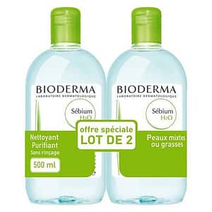 Solutie micelara BIODERMA Sebium H2O, 2x500ml