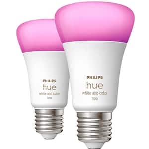 Set Bec LED PHILIPS Hue 8720169364363, A60, 6W, E27, Lumina RGB